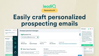 Leadiq Scribe Use Ai To Generate Personalized Cold Emails In Seconds