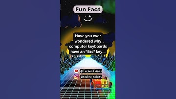 Computer Keyboard Has Esc Key @TechnoTidbits #funfact