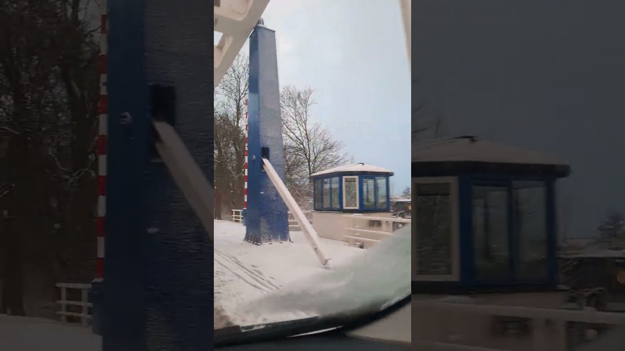 Hollandiyada qış qarlı hava 