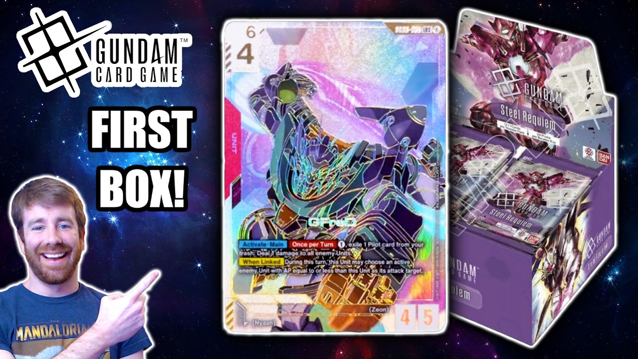 Awesome Box!! Gundam Card Game Steel Requiem Booster Box Opening