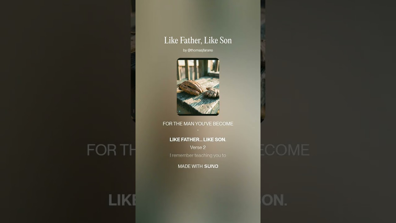 Like Father, Like Son - YouTube