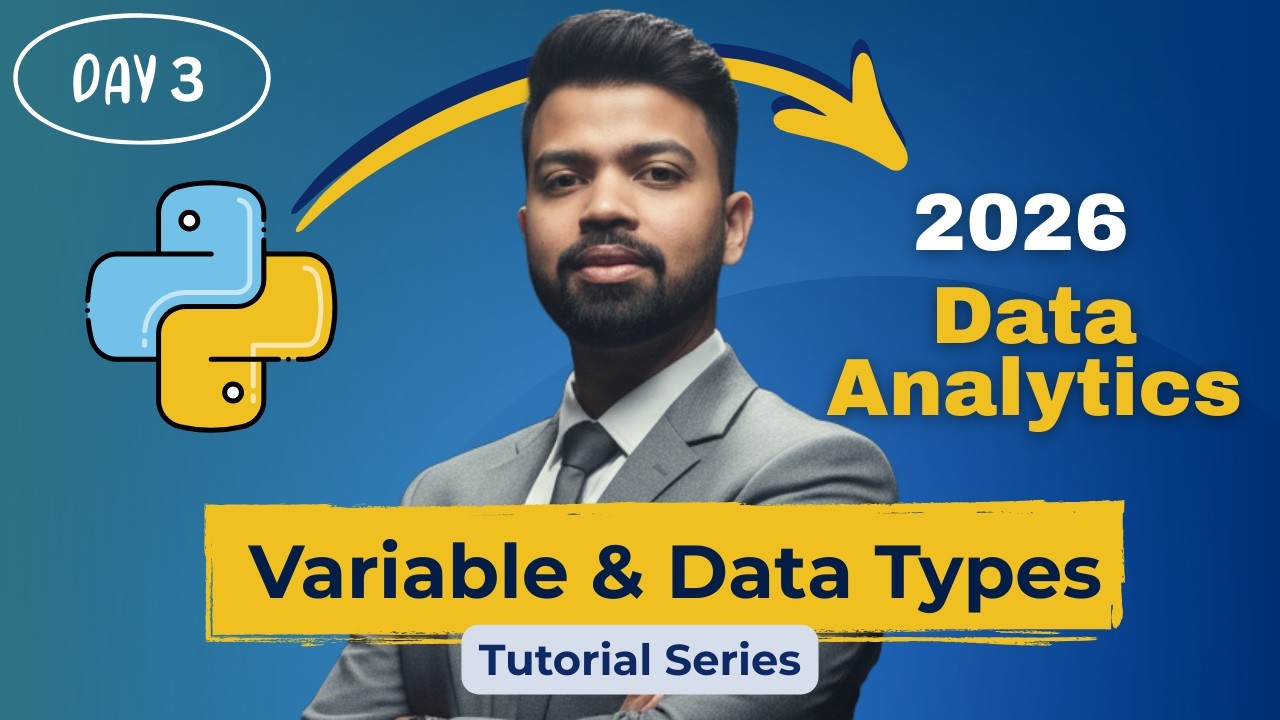Python Variables & Data Types Explained in Hindi | Data Analytics ...