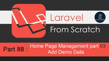 Laravel Tutorials From Scratch [Part  88] - Home Page Management Part 03 Add Demo Data.