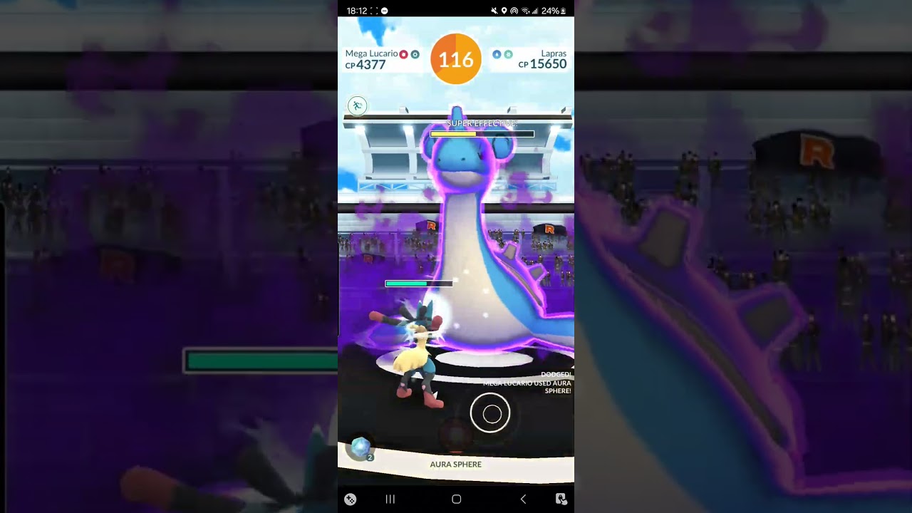 Shadow Lapras Solo With Mega Lucario | No Relobby | 41 Secs Left