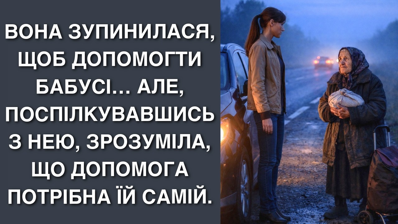 Вона зупинилася, щоб допомогти бабусі… але, поспілкувавшись з нею, зрозуміла, що допомога потрібна