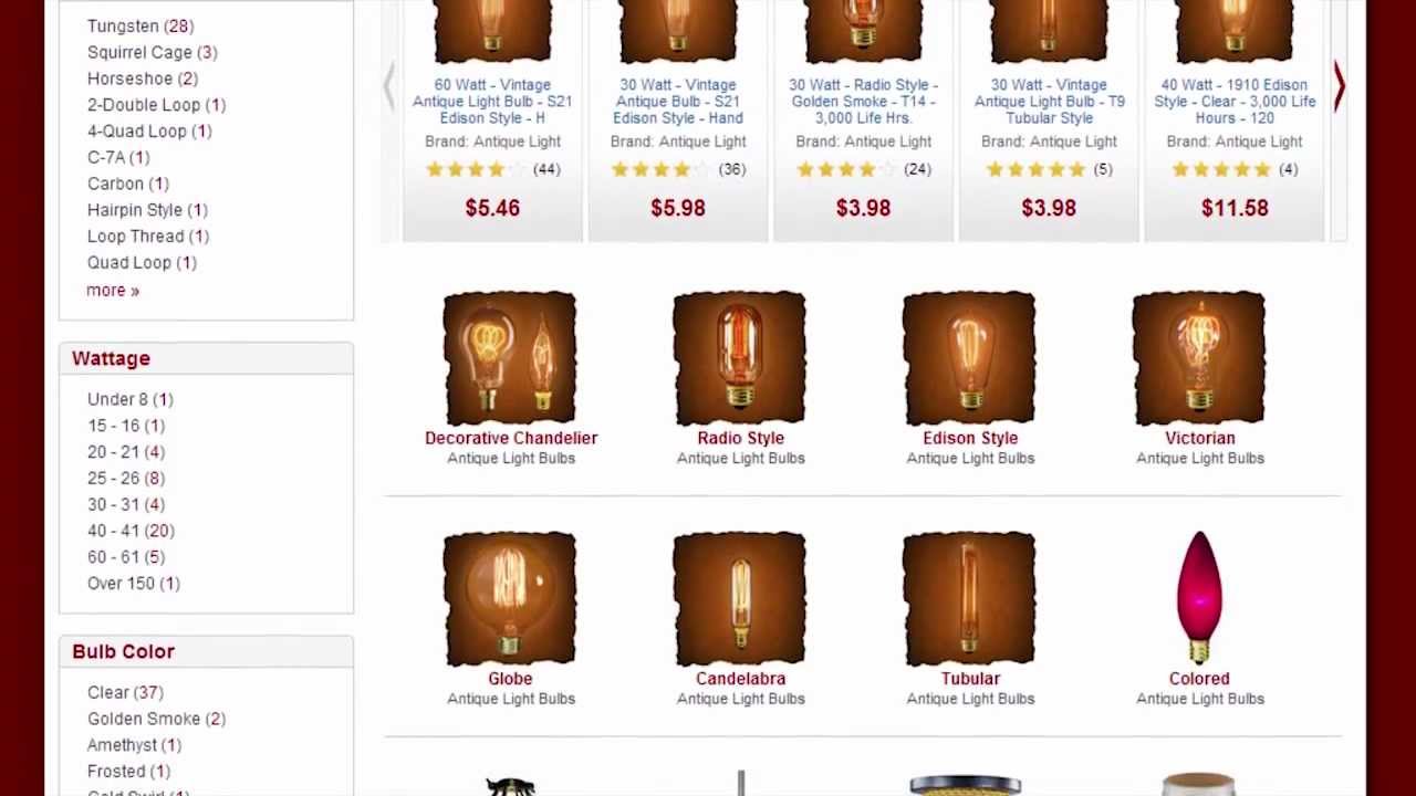 Antique Light Bulb Co. S2419 60-Watt Victorian Style Antique Light Bulb