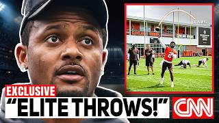 Shedeur Sanders STUNNED Deshaun Watson With INSANE Throws at Browns Camp