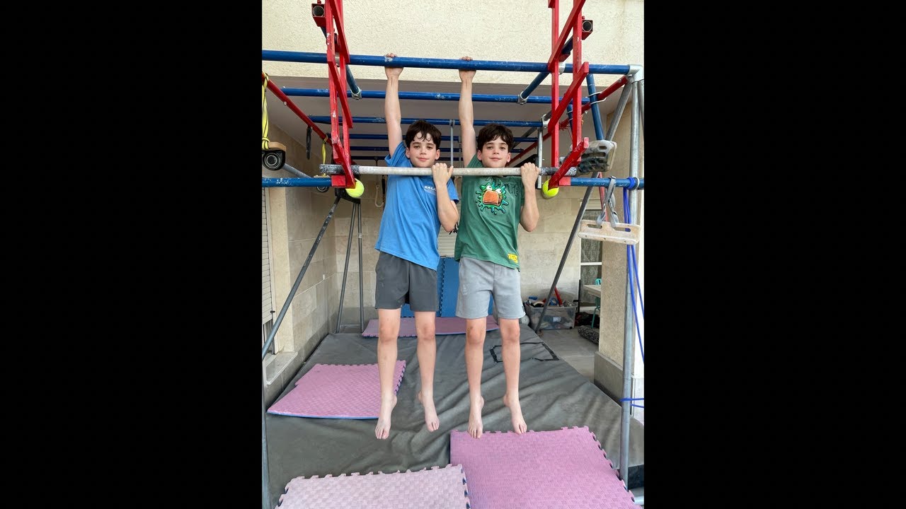 Ninja Twins ninja warrior training afternoon