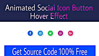 Famous Social media buttons with amazing animation on hover using HTML & CSS | OnlyCoding! Profile