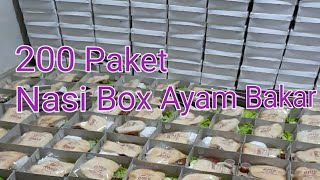 200 paket nasi box ayam bakar (pesanan dadakan)