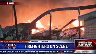 Gwinnett County Boat and RV Storage Fire