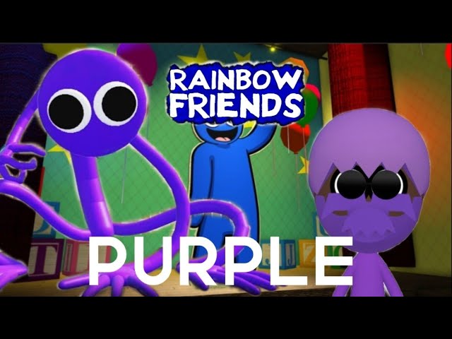 Rainbow Friends Purple – Itchin To Get Stitchin Custom Fabrics