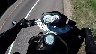 Guy Accidentally Goes Off The Road Crashing His Motorcycle In Colorado Canyon