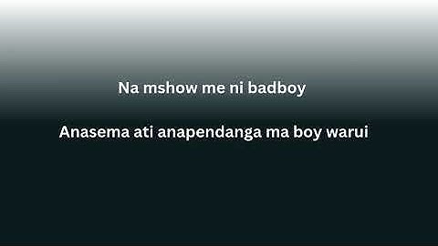 Mr Right - Sijui ft Scar Mkadinali | Official Music lyrics
