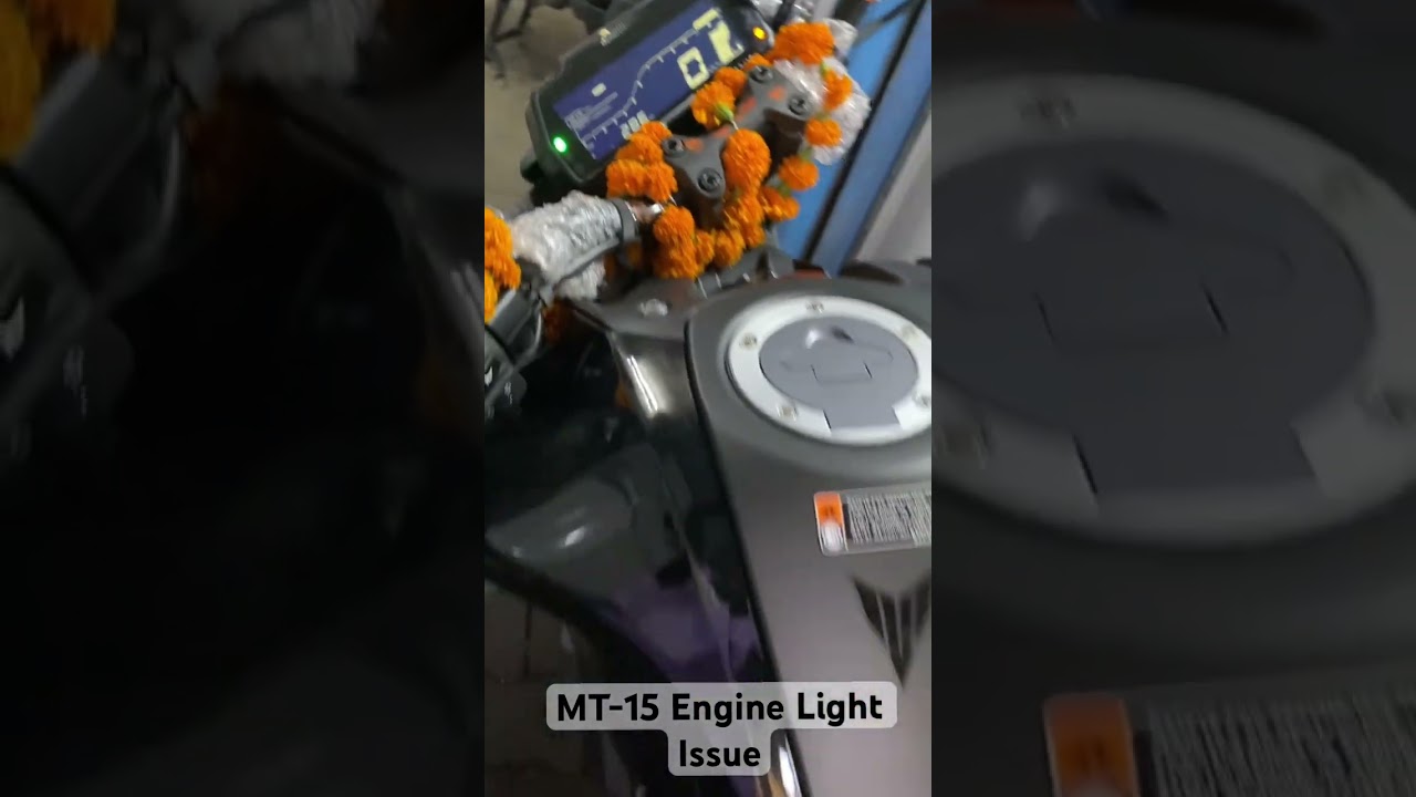 MT-15 engine light issue 