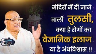 मंदिरों में दी जाने वाली तुलसी, क्या है रोगों का वैज्ञानिक इलाज या है अंधविश्वास !!