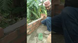 5inc brick wall dewal work| #mistri #construction #home #building #working #work #hardwork #shorts