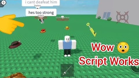 PLAYING AT FENCING game - FE HATS V2 SCRIPT - see script link on comments