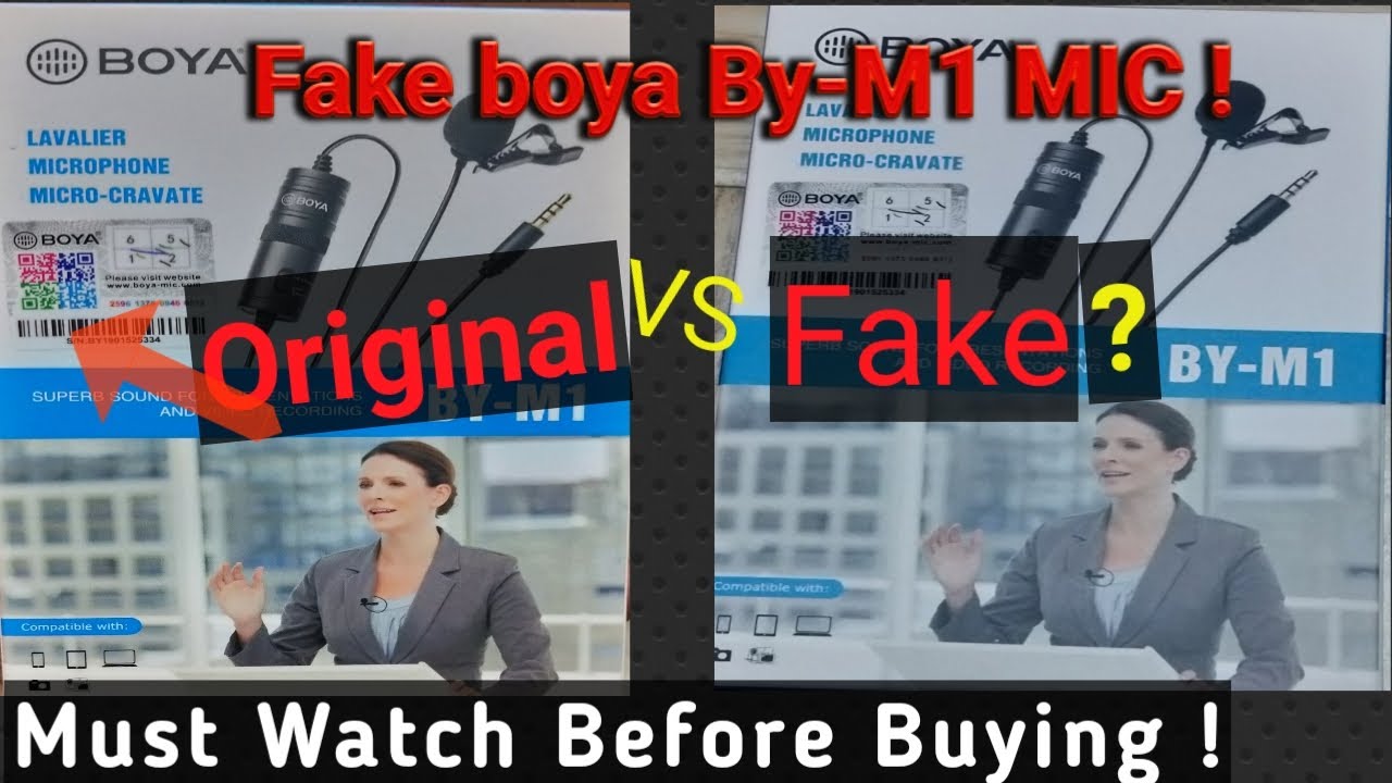 Fake Boya ByM1 microphone?।How to check Fake Boya ByM1 Mic।Fake vs