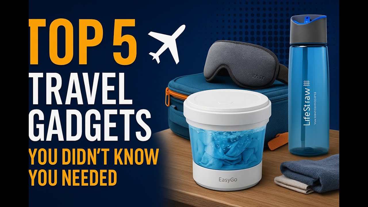 Top 5 Travel Gadgets You Didn’t Know You Needed ️ | Smart, Compact ...
