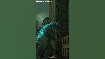 GodZilla Atomic Breath Animation In Blender 3d | #shorts