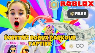 ÜCRETSİZ BELEŞ ROBUX PARKOUR YAPTIK ELİF İLE ROBLOX