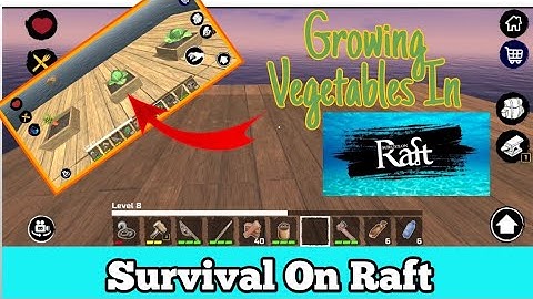 How to grow vegetables in survival on raft || The igf game