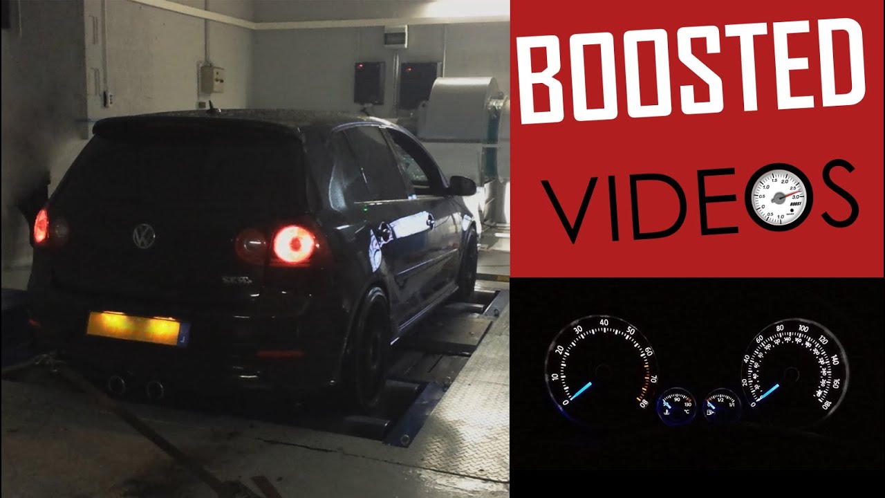 VW Golf 5 R32 Dyno Run Flapper Mod No cats Stock Engine