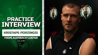 Kristaps Porzingis: Celtics vs Heat Will Be A WAR | Practice Interview