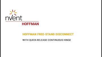HOFFMAN Free-stand Disconnect with Quick-Release Continuous Hinge | nVent HOFFMAN