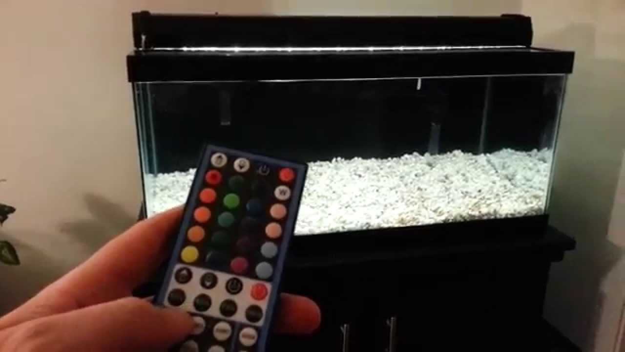 A Better DIY LED Aquarium Light Update Tank with water YouTube