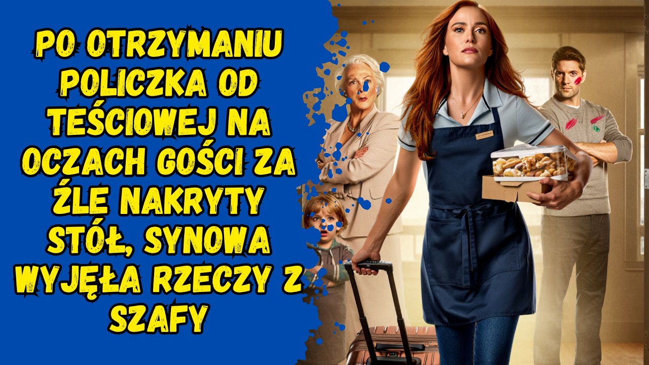 Po otrzymaniu policzka od teściowej na oczach gości za źle nakryty stół, synowa wyjęła rzeczy z...
