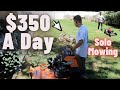 Make $350 In 4 Hours Solo Mowing (8 Lawns)🍃| How To Start A Lawn Care Business In 2021💰