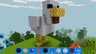 JurassicCraft: Free Block Build & Survival Craft Gameplay #83 (iOS & Android) | Chicken 🐔 Statue screenshot 4