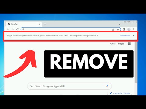 How to Remove "To get future Google Chrome Updates, You'll need Windows 10 or later" 2023