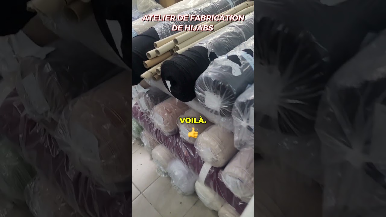 Atelier Confection Hijab : Fabrication des voiles en jersey Premium et jersey Liquide