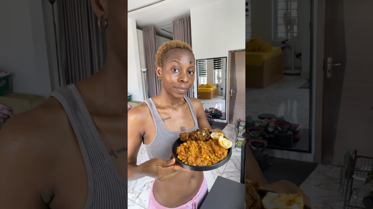 Jollof rice x meat x egg