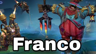 100% deadly hook Franco with hybrid build - build top 1 global Franck ~ MLBB