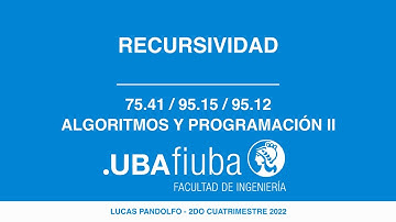 Algo2Mendez: Recursividad