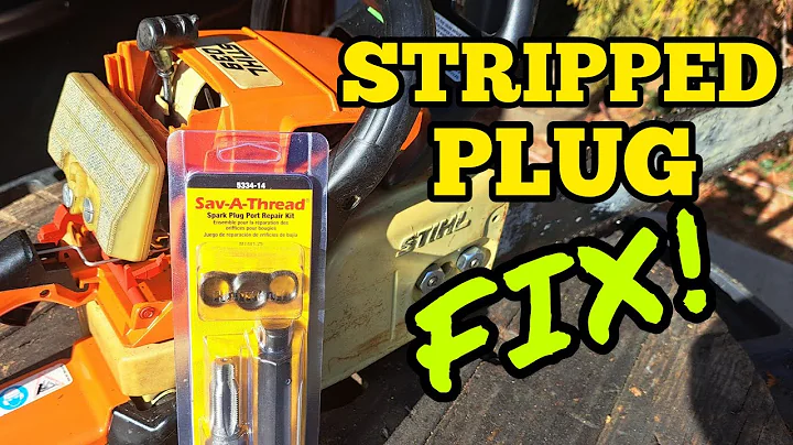 How to Fix Stripped Spark Plug threads In a Chainsaw with Fix A Thread Kit