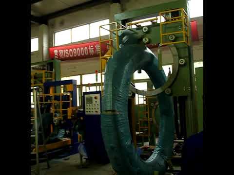 Customized super large hose coil wrapping machine