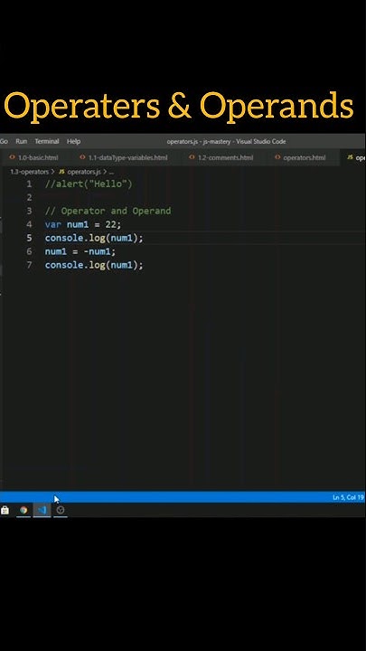 Operaters & Operands In Javascript | Html courses #mrtechbangalore # ...