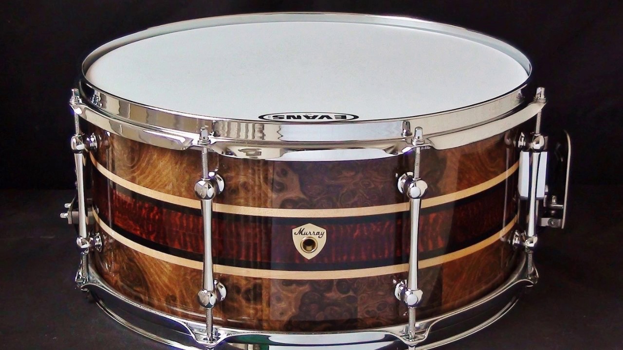 Murray Drums - 15x7 Walnut + Snakewood Snare Drum