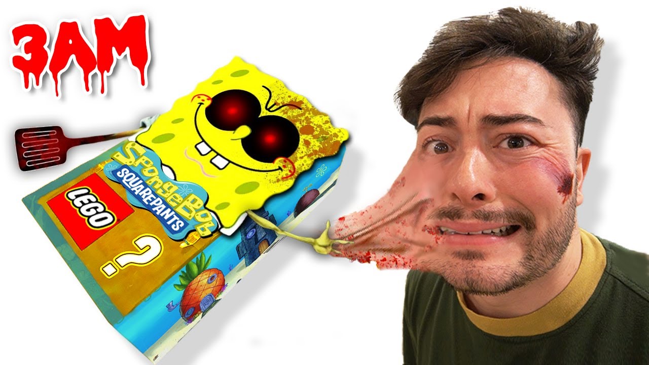 DO NOT UNBOX MYSTERY LEGO SPONGEBOB.EXE BOX AT 3 AM!! (CURSED MONSTER TOYS)