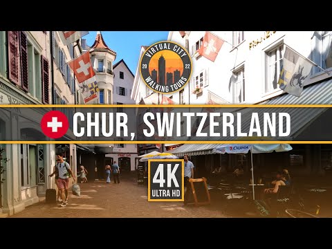 🇨🇭 CHUR, SWITZERLAND – City Walking Tour 2023 [4K Walk]