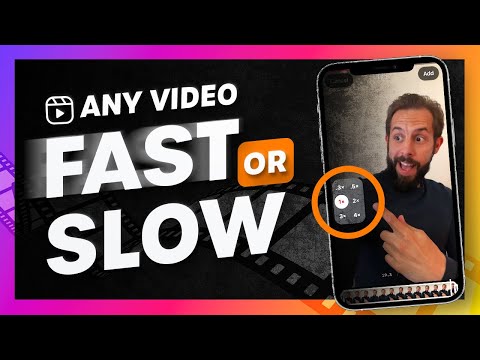 Speed up or slow down ANY videos using Instagram Reels
