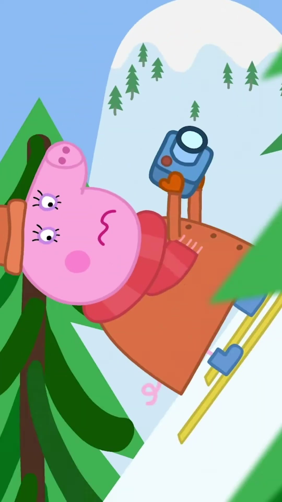 Mummy Pig's Skiing Mistake #shorts #peppapig