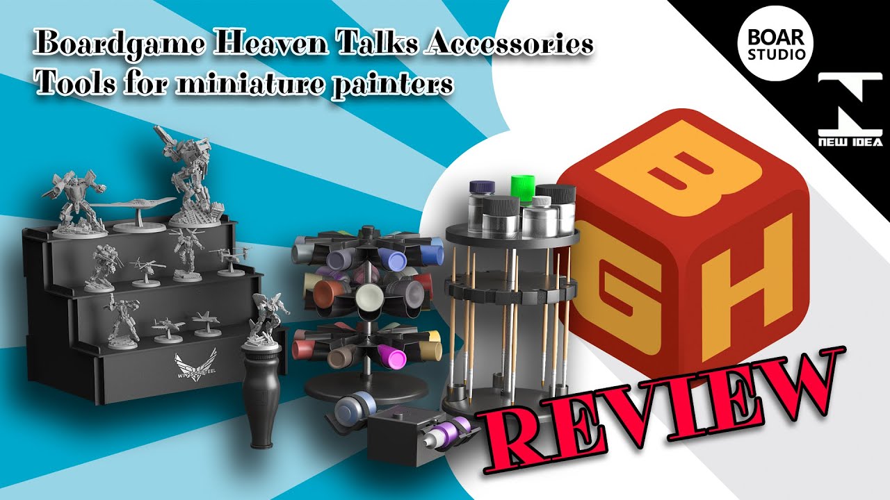 Boardgame Heaven Talks Accessories 58 - Painting Tools (Boar Studio & New  Idea) - YouTube