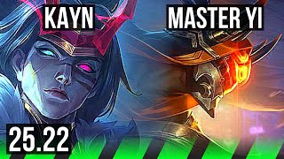 Kayn Vs Master Yi Jgl 1000 Games, 1336, Dominating Kr Master 25.22