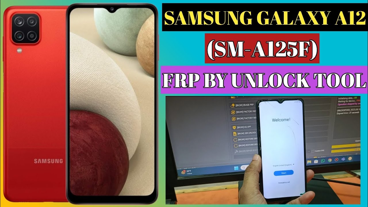 SAMSUNG GALAXY A12 (SM-A125F) FRP BYPASS UNLOCK TOOL.TEST POINT SOLUTION.
